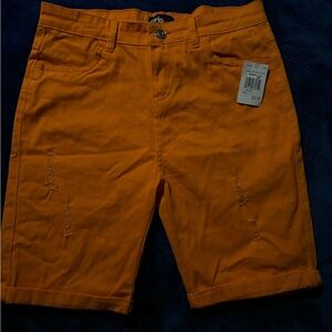NWT Girls size 16 orange Bermuda shorts